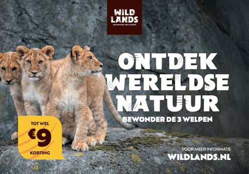 Win 2 van de 10 toegangskaarten